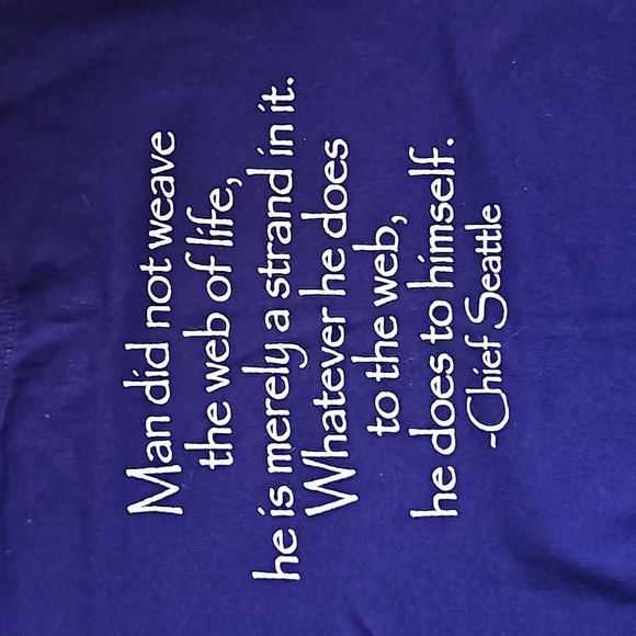 Wolf Sanctuary TShirt Purple Youth Size Small - Picture 6 of 6